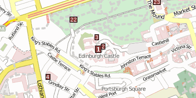 Edinburgh Castle Edinburgh Stadtplan